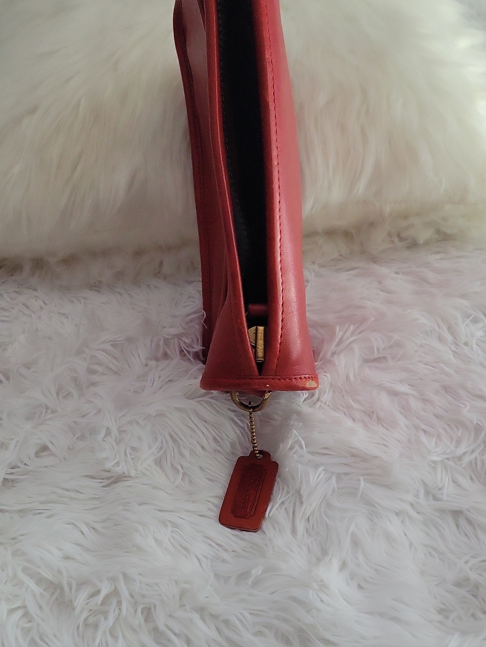 Coach Red Leather Interior with Embossed Logo - Picture 3 of 5